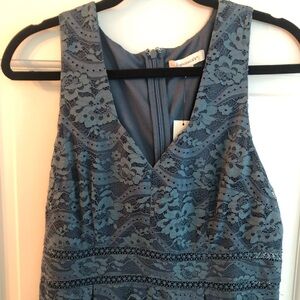 Large Francesca’s Lacy Homecoming Dress, Dark Teal